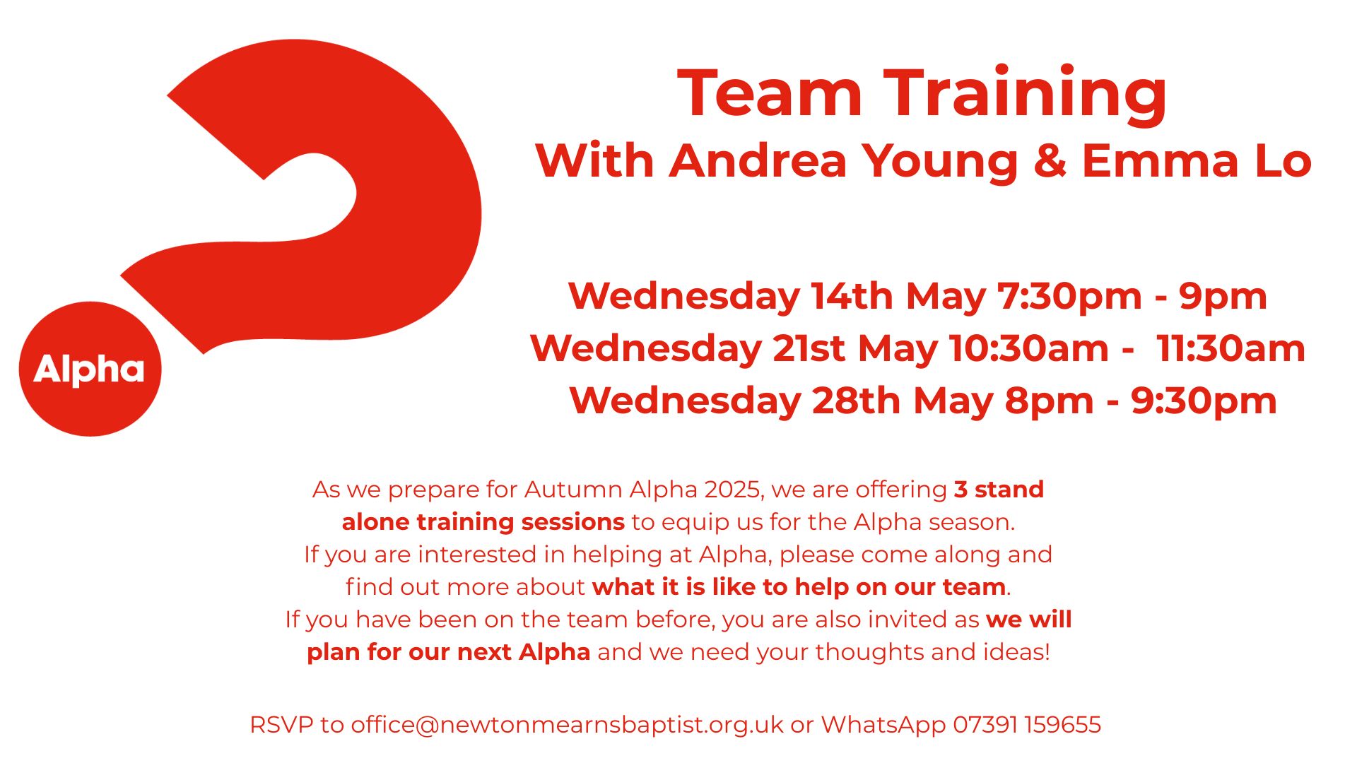 Alpha Team Training