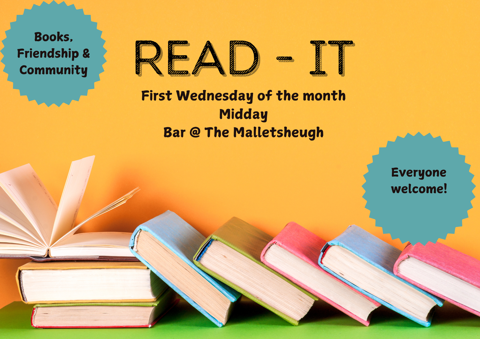 Read it poster landscape A4