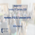 Sunday 11th January 2026