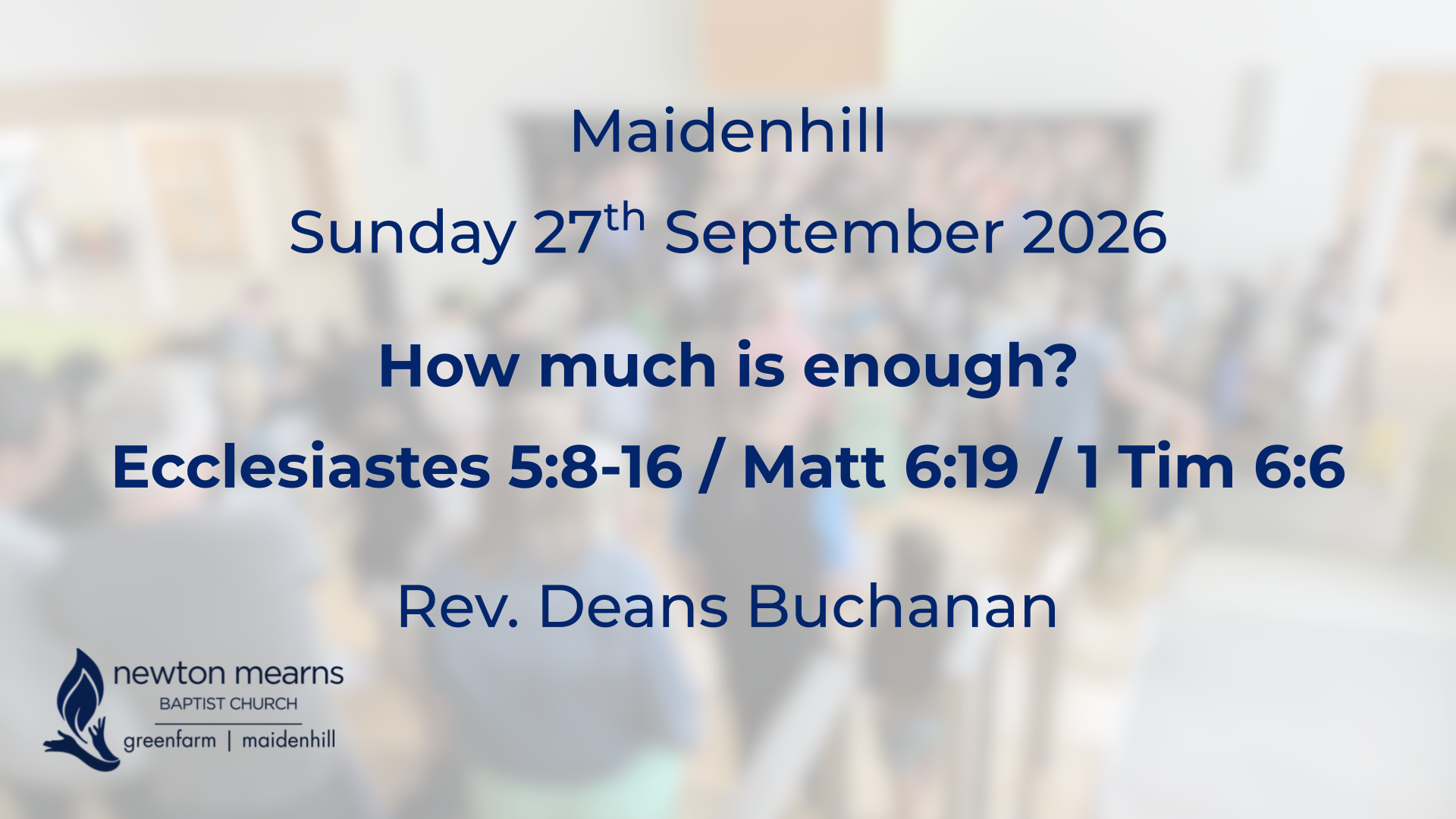 Sunday 27th September 2026