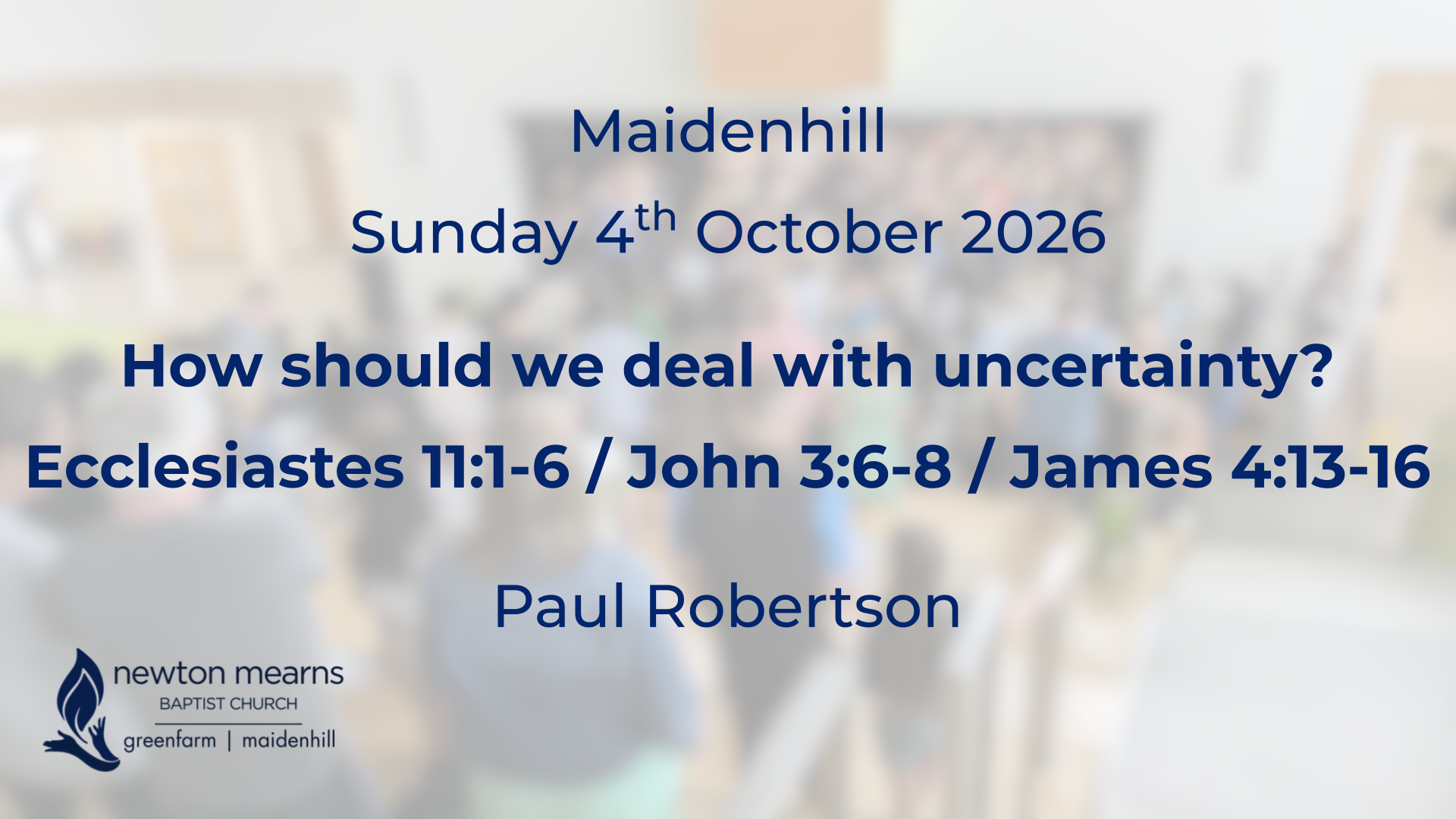 Sunday 4th October 2026