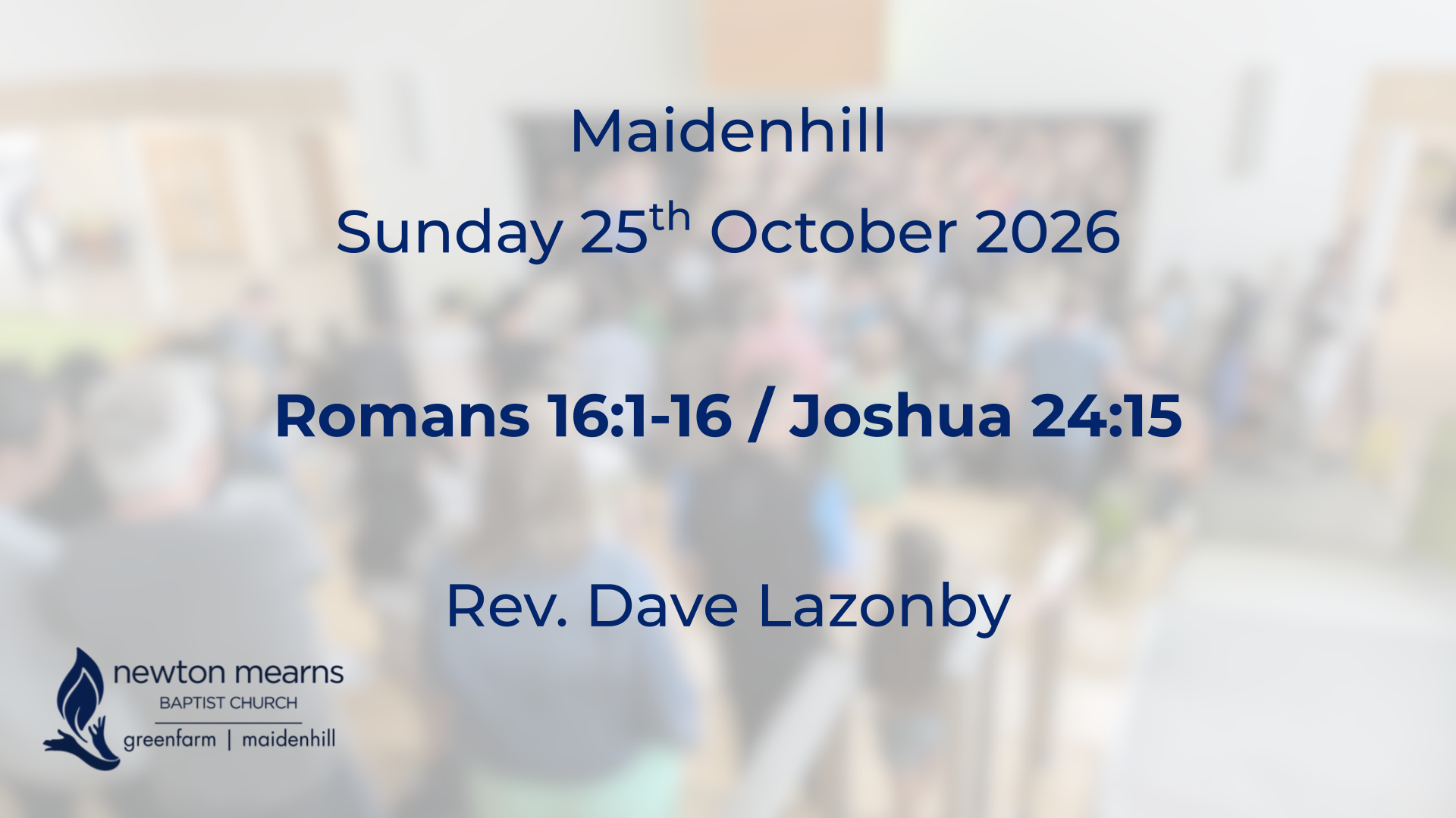 Sunday 25th October 2026